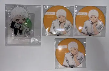 빛이 죽은 여름 쿠지비키도 히카루 아크릴 스탠드, 캔뱃지 총 4점