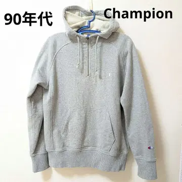 레어 새상품급 Champion 하프 지퍼 후드티 90년대