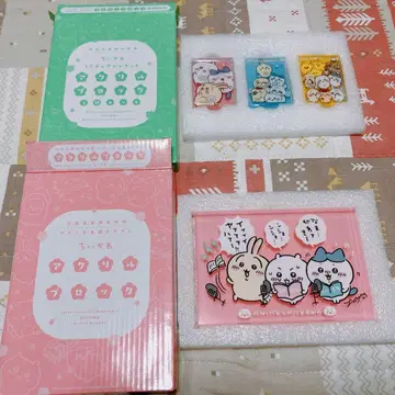 치이카와 아크릴 블록 3개 세트 아크릴 블록 특전