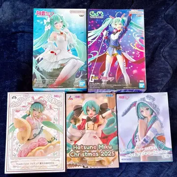 미개봉 새상품 하츠네 미쿠 피규어 5체 세트