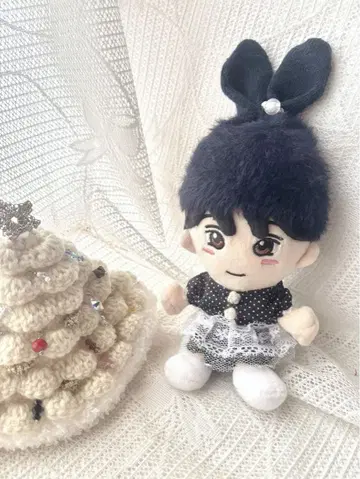 치비누이 의류 복슬복슬 토끼 모자 세트 2