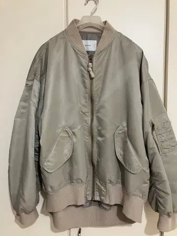 FRAMeWORK 나일론 트윌 MA-1 그레이 38