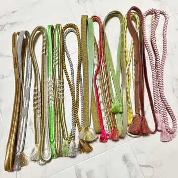 [ 묶음 판매 ] 금실 은실 화려한 허리띠 10개 세트