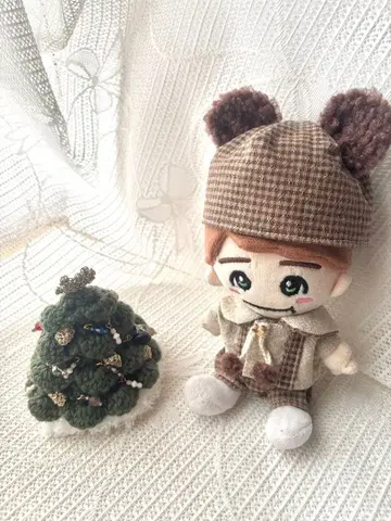 치비 누이 의류 곰돌이 모자 세트 브라운