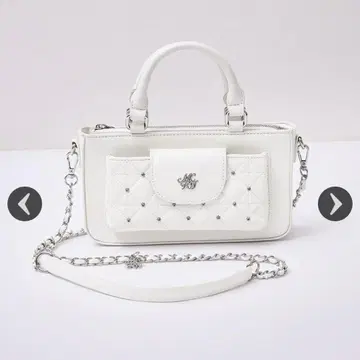 미셸 마카롱 멀티 숄더백 화이트