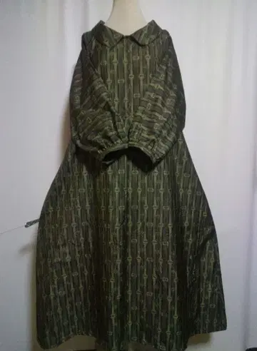 기모노 리메이크 / 돌먼 소매 / 카라 달린 원피스 사이즈 LL~3L