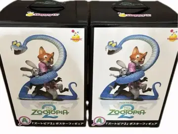 Happy 복권 주토피아 2 A상 포스터 피규어 2개