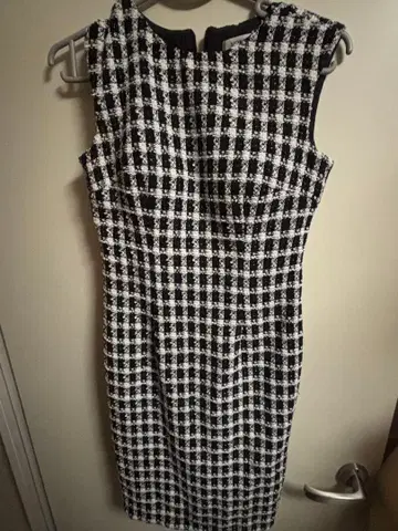JEWELS 체크 무늬 타이트 드레스 S 사이즈