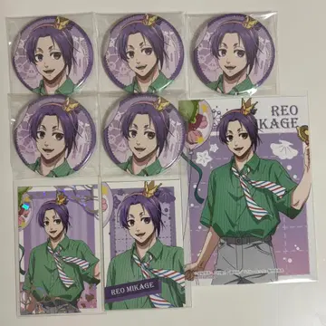 블루 록 테마파크 미카게 레오 캔뱃지 트레이딩 카드 브로마이드