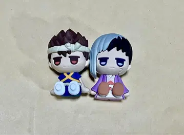 Dr.STONE 100엔샵 다이소 러버 피규어 겐 크롬