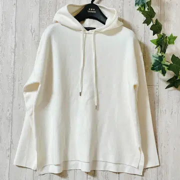 새상품급 23구 후드 부착 후드티 화이트 38 M 상당 깔끔한