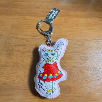 히구치 유코 코하루짱 자수 고양이 캐릭터 키링