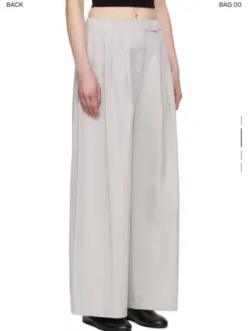 amomento 쓰리턱 밴딩 팬츠