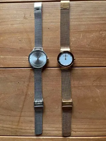 SKAGEN 손목시계 세트 (배터리 방전, 낱개 판매 가능)