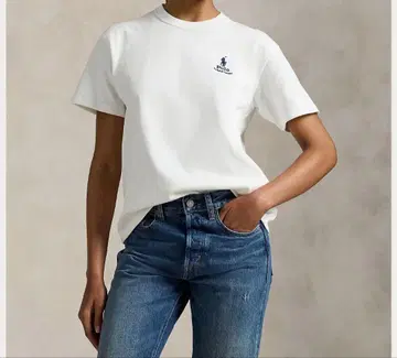 [ 미사용 새상품 ] 폴로 랄프로렌 로고 코튼 저지 T셔츠