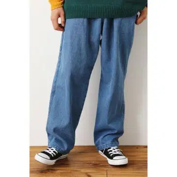 로데오 크라운 와이드 보울 루즈 페인터 팬츠 L 사이즈