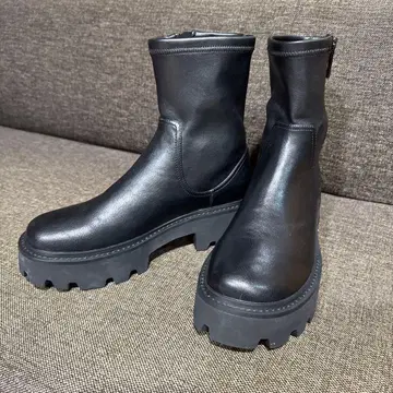 누벨 보 통굽 부츠 23.5cm