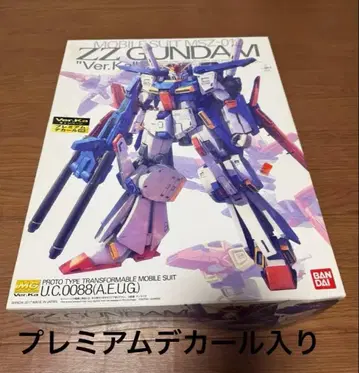 ZZ GUNDAM Ver.Ka 1/100 BANDAI 프리미엄 데칼 포함