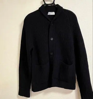 TOMORROWLAND 네이비 리브 니트 가디건