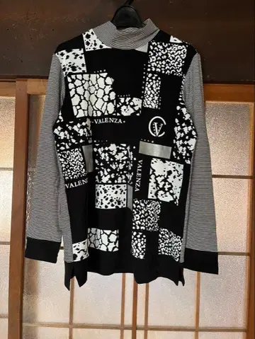VALENZA 패치워크 긴팔 상의 사이즈 40