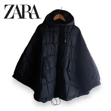 zara 충전솜 퀼팅 판초