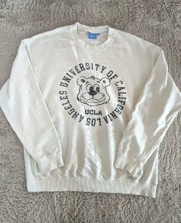 UCLA 크루넥 트레이닝복 화이트 사이즈 M