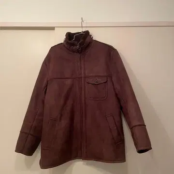 Crocodile 브라운 스웨이드풍 자켓