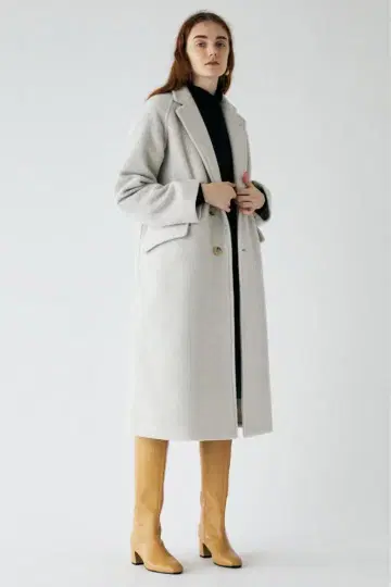 싱글 체스터 코트 / 마우지 (MOUSSY) 아이보리