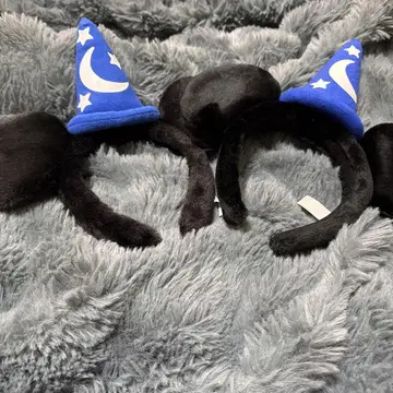 미키 귀 마법사 모자 머리띠