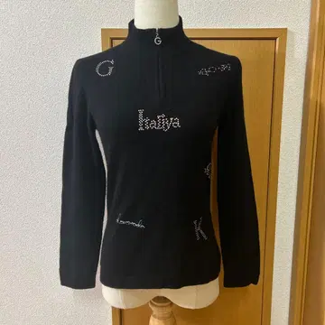 이타리야 캐시미어 터틀넥 스웨터 7호 프론트 지퍼 참 포함