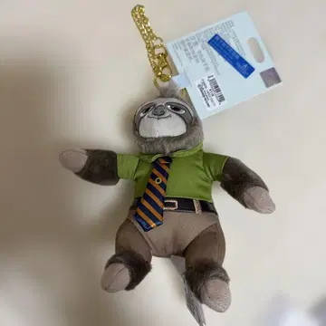 상하이 디즈니 플래시 봉제 인형 키링 주토피아