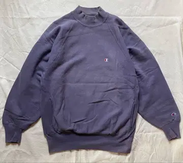 90s champion 리버스 위브 자수 택 모크넥 XL 퍼플네이비