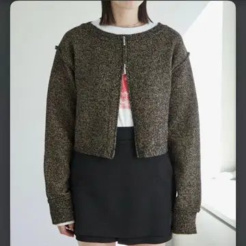 mystic 멜란지 샤이니 가디건