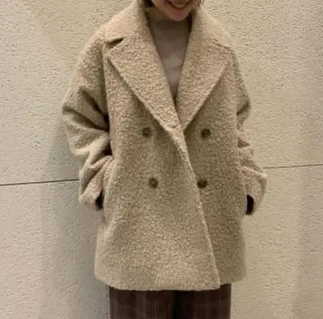 니코앤드 푸들 털 보아 사이즈 4 피 코트