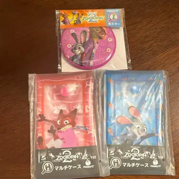 주토피아2 해피 복권 캔 거울 1종 멀티 케이스 2종