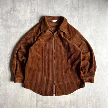 [90s vintage] 지퍼 블루종 드리즐러 코듀로이 하이넥