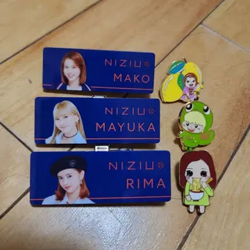 NiziU 핀 배지 명찰 세트 마코, 마유카, 리마