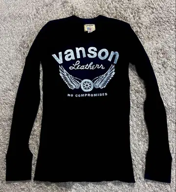 vanson 반손 써멀 와플 긴팔 티셔츠 M