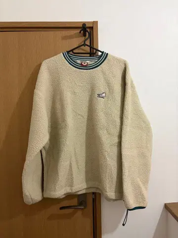 CONVERSE 플리스 자켓 크림