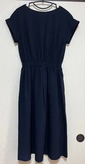 [ 미사용 새상품 ] PLST 시어서커 브라우징 원피스 네이비 M