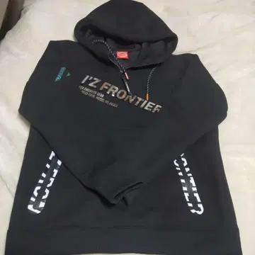 I'Z FRONTIER 블랙 후드티