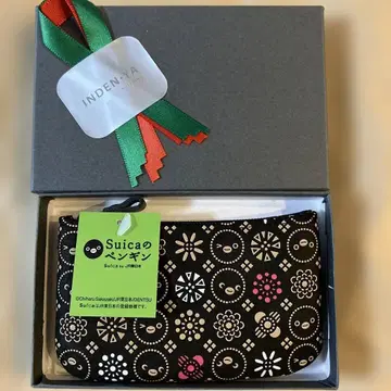 Suica 펭귄 인덴 사라사 Fleur 동전 지갑