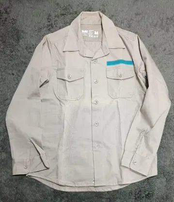 새상품 BLUCO 보이 스카우트 셔츠 M 베이지 코튼 100%