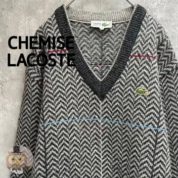 [ 상태 ] 슈미즈 라코스테 V넥 니트 스웨터 구제 의류 빈티지
