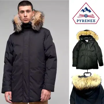 PYRENEX 블랙 다운 자켓