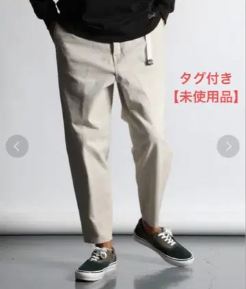 택 포함 [ 미사용품 ] WIDE PANTS 와이드 테이퍼드 이지 팬츠