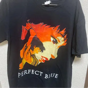 PERFECT BLUE 그래픽 반팔 T셔츠 L 사이즈