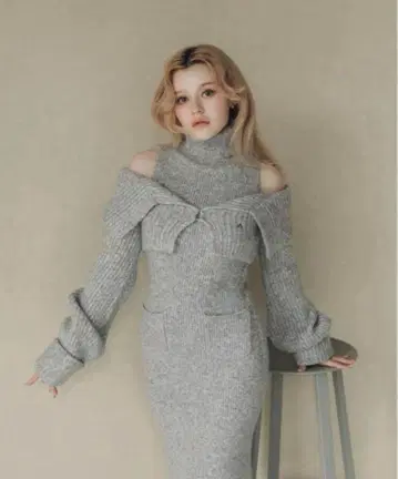 andmary Luz 니트 세트 드레스 앤드마리