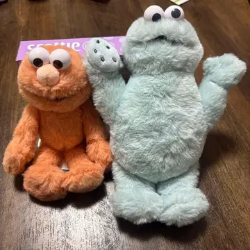 세서미 스트릿 봉제 인형 Furry Friends 파스텔 한정판 엘모
