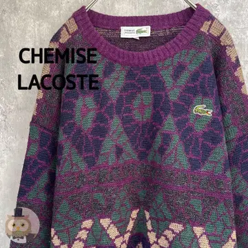 [ 상태 ] 슈미즈 라코스테 디자인 니트 스웨터 구제 의류 빈티지